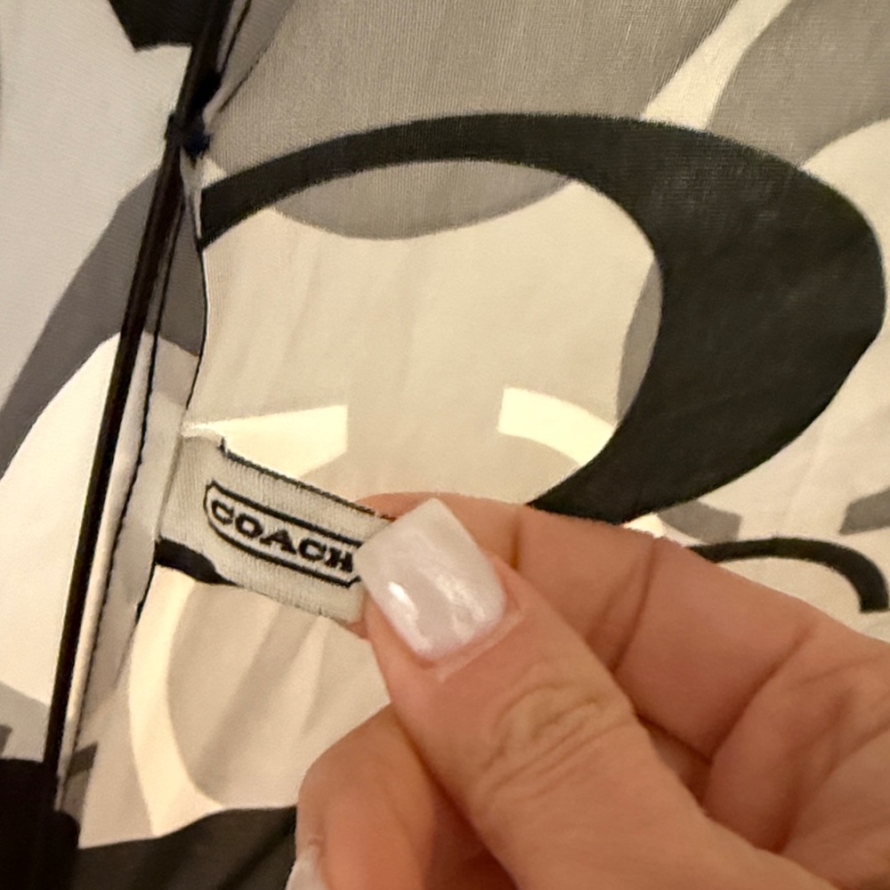 Coach Black and Gray Umbrella - Picture 6 of 9